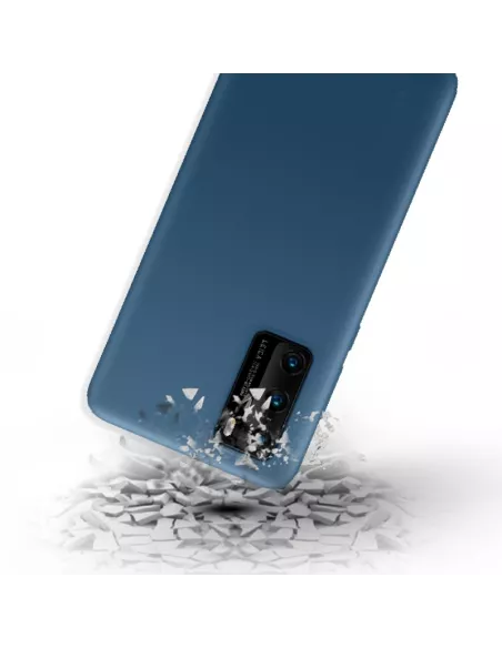 Huawei P40 Coque Liquid Silicone Soft Touch - Bleu | Ibroz