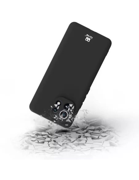 Xiaomi Mi 11 Lite Coque Liquid Silicone Soft Touch noir + Verre Tre...