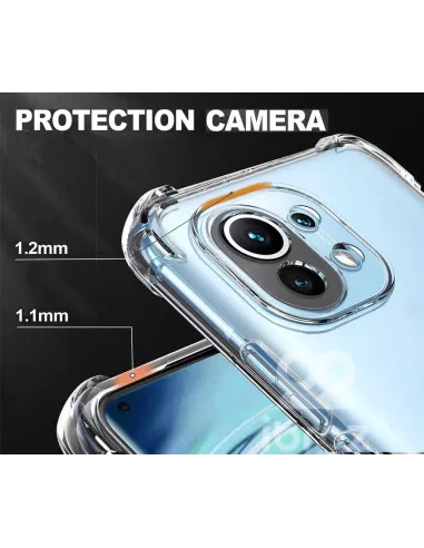 Xiaomi Mi 11 Pack Shockproof case + 9H screen protector - Transpare...