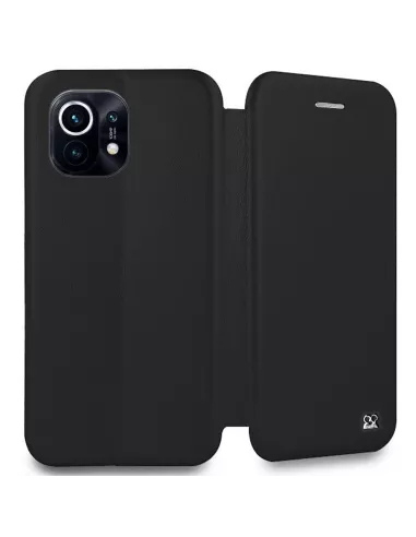 Xiaomi Mi 11 Lite Etui Cuir Folio Clam + Verre Trempé 9H - Noir | I...
