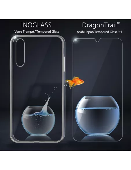 Huawei P30 Lite Coque Inoglass en verre trempé + Verre trempé 9H | ...