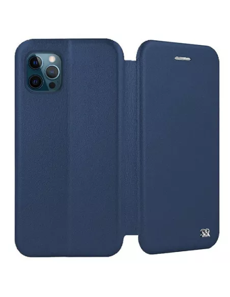 iPhone 12 Pro Max Etui Cuir Folio Clam - Bleu Cosmos | Ibroz