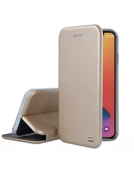 iPhone 12 Pro Max Etui Cuir Folio Clam - Gold | Ibroz