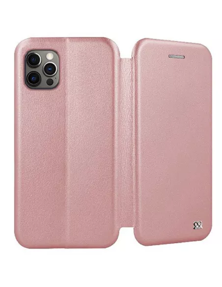 iPhone 12 Pro Max Etui Cuir Folio Clam - Rose Gold | Ibroz