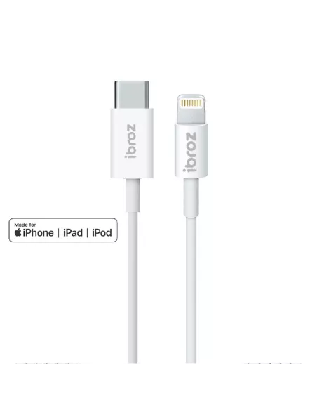 Câble MFI iPhone, iPad, AirPod, Lightning vers USB type C - 2 Mètre...