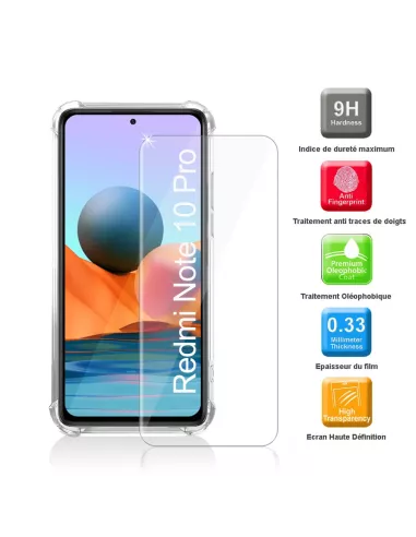 Xiaomi Redmi Note 10 PRO - Pack Coque antichocs + Protection écran ...