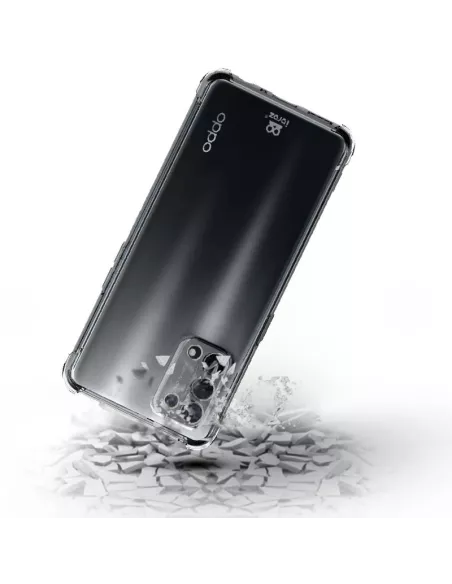Oppo A74 Pack Coque antichocs + Protection écran 9H - Transparent |...