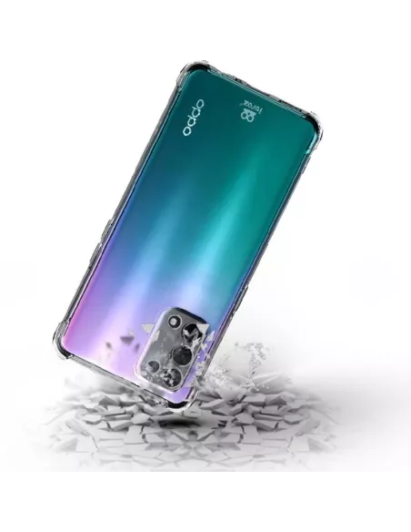 Oppo A54 Pack Shockproof case + 9H screen protector - Transparent |...