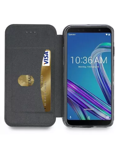 Zenfone Max Pro M1 ZB601/602KL Leather folio case CLAM | Ibroz