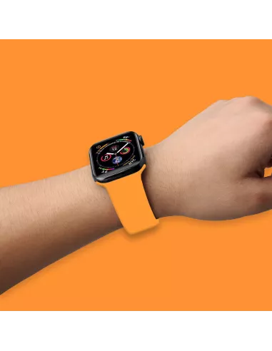 Bracelet Apple Watch 7, 6, SE, 5, 4, 3 - SoftTouch - Orange | Ibroz