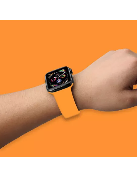 Bracelet Apple Watch 7, 6, SE, 5, 4, 3 - SoftTouch - Orange | Ibroz