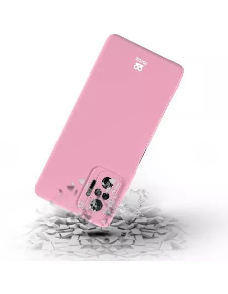 Xiaomi Redmi Note 10 PRO Coque Liquid Silicone Soft Touch rose + Ve...