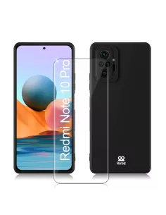 Xiaomi Redmi Note 10 PRO Liquid Silicone Soft Touch Case black +...
