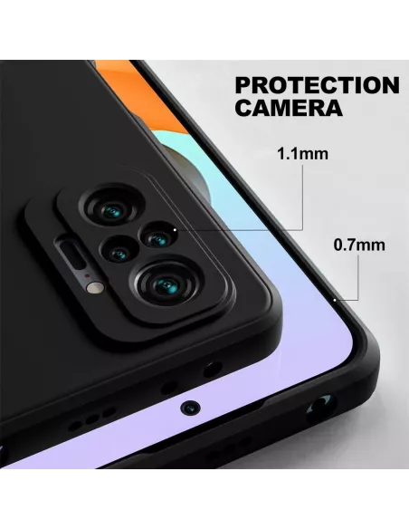 Xiaomi Redmi Note 10 PRO Liquid Silicone Soft Touch Case black +...