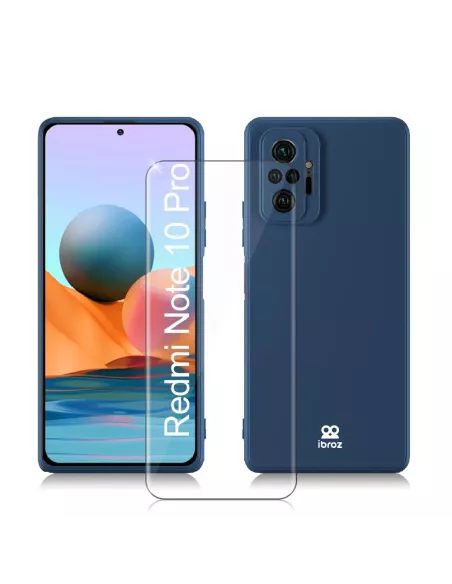 Xiaomi Redmi Note 10 PRO Liquid Silicone Soft Touch Case blue +...
