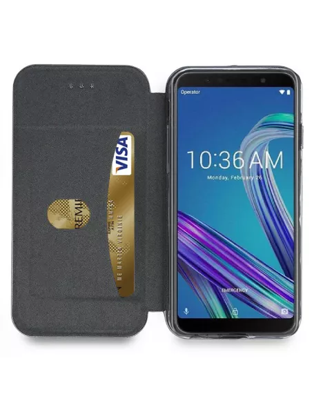 Zenfone Max Pro M1 ZB601/602KL Etui folio cuir CLAM | Ibroz