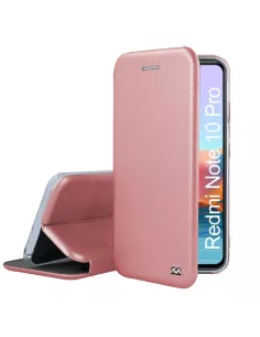 Xiaomi Redmi Note 10 Pro Etui Cuir Folio Clam + Verre Trempé 9H - R...