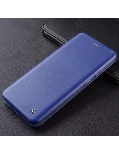 Xiaomi Redmi Note 10 Pro Etui Cuir Folio Clam + Verre Trempé 9H - B...