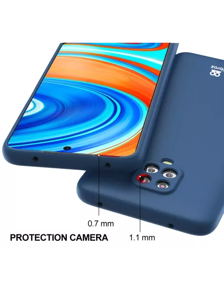 Xiaomi Redmi Note 9 Pro (2020) Coque Liquid Silicone Soft Touch - B...