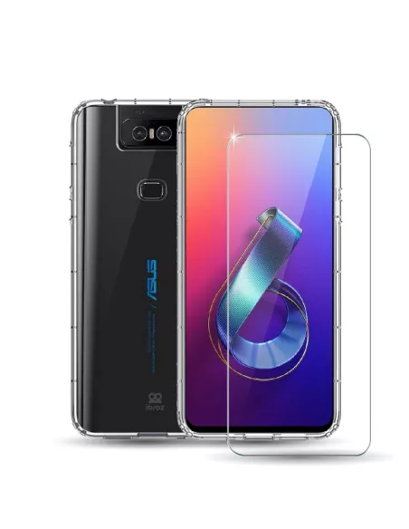 Zenfone 6 (ZS630KL) Pack Coque antichocs + Protection écran 9H | Ibroz