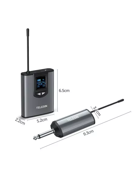 Wireless UHF Microphone Transmitter Receiver Kit for smartphone, app...