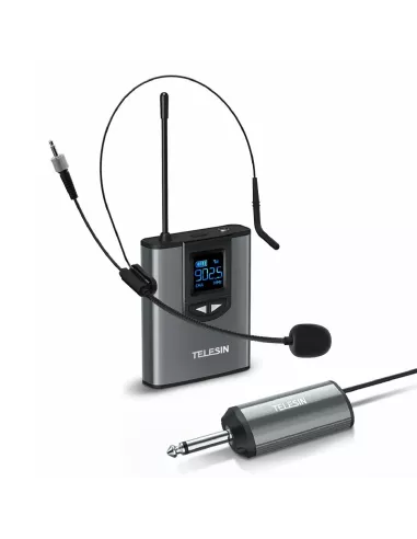Wireless UHF Microphone Transmitter Receiver Kit for smartphone, app...