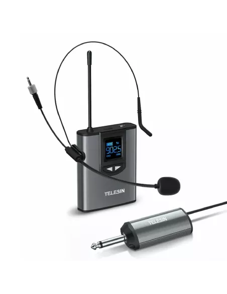 Wireless UHF Microphone Transmitter Receiver Kit for smartphone, app...
