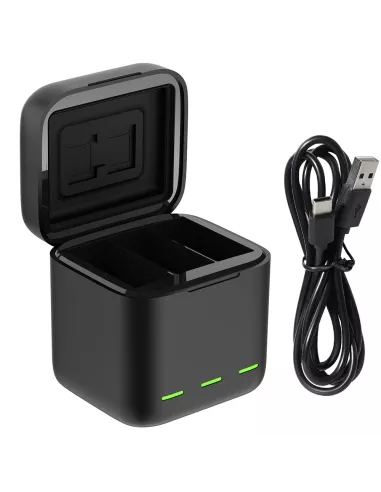 Boîtier chargeur 3 batteries pour GoPro Hero 9 et 10 | Ibroz