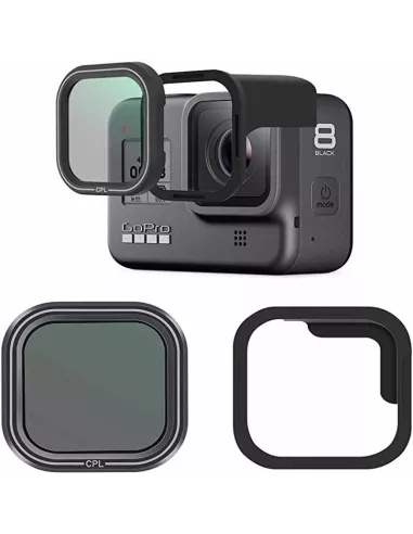 Filtre Polarisant CPL avec support Magnétique Gopro Hero 8 | Ibroz