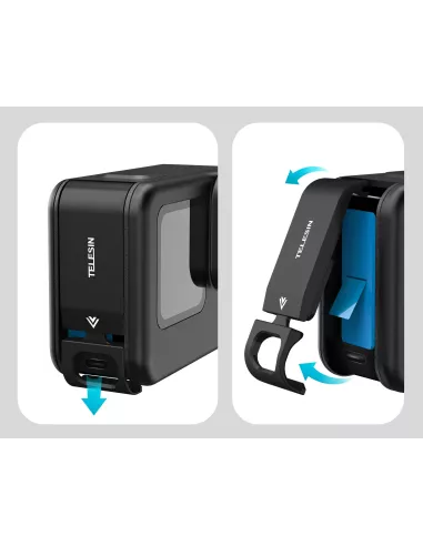Couvercle Aluminium de fermeture trappe GoPro Hero 9 | Ibroz