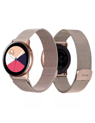 Bracelet maille milanaise acier Samsung / Huawei Watch - Champagne ...
