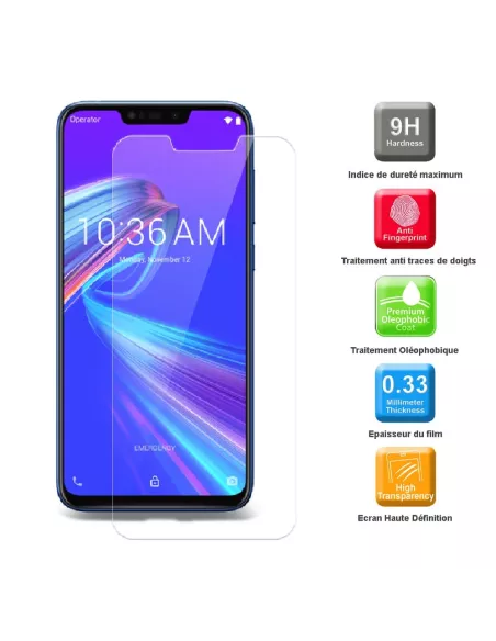 Zenfone Max M2 (ZB633KL) Pack Coque antichocs + Protection écran 9H...