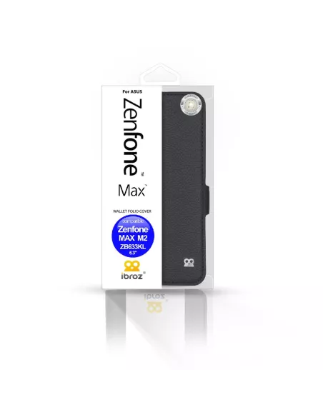 Zenfone MAX M2 (ZB633KL) Etui folio cuir Prestige | Ibroz