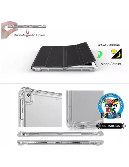 iPad Pro 12.9'' (2018 à 2021 - 3/4/5ème Gen) Coque Anti chocs + Sma...