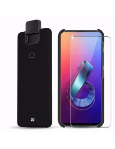Zenfone 6 (ZS630KL) Coque Cuir Prestige + Protection écran 9H | Ibroz 2