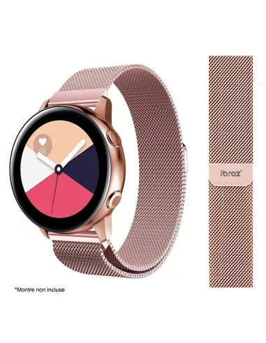 Samsung / Huawei Watch Stainless Steel Milanese Mesh Bracelet - Rose Gold ...