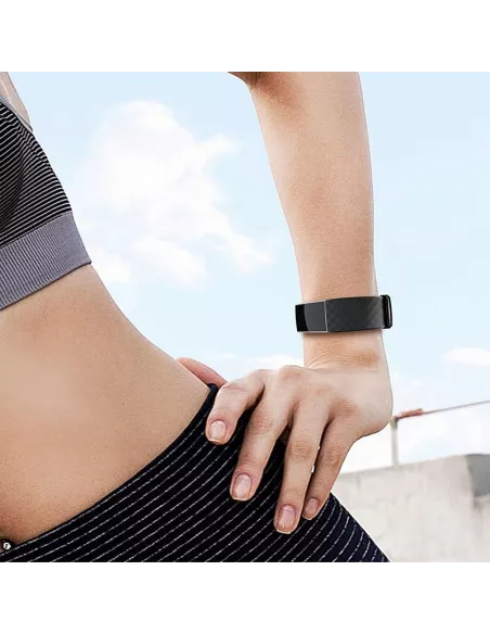 Bracelet Sport Diamant Fitbit Charge 3/4 - Noir | Ibroz
