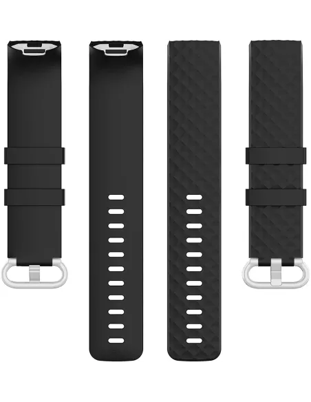 Bracelet Sport Diamant Fitbit Charge 3/4 - Noir | Ibroz