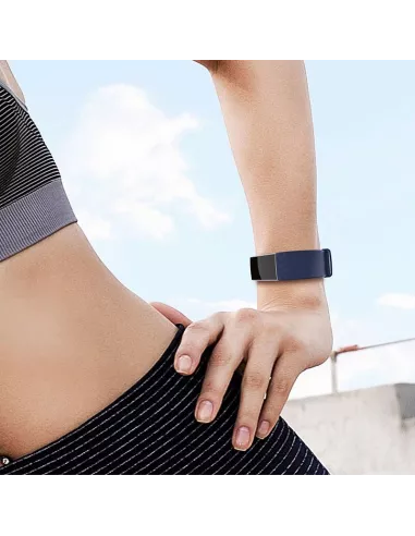 Bracelet Sport Diamant Fitbit Charge 3/4 - Bleu Marine | Ibroz