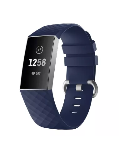 Diamond Sport Wristband Fitbit Charge 3/4 - Navy Blue | Ibroz