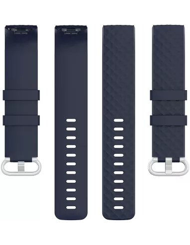 Diamond Sport Wristband Fitbit Charge 3/4 - Navy Blue | Ibroz