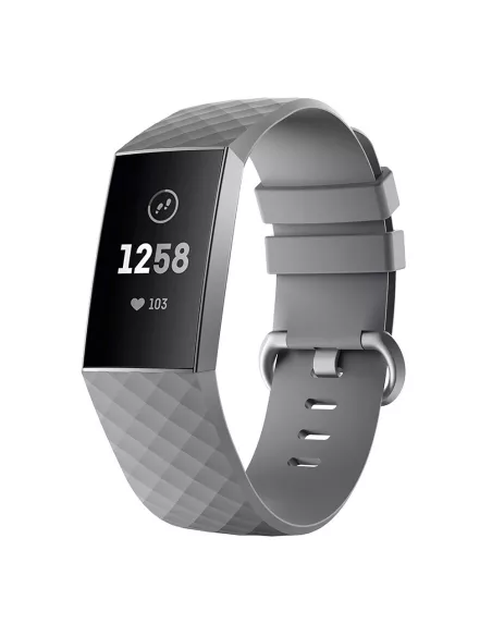 Diamond Sport Wristband Fitbit Charge 3/4 - Grey | Ibroz