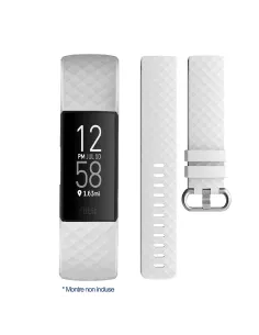 Diamond Sport Wristband Fitbit Charge 3/4 - White | Ibroz