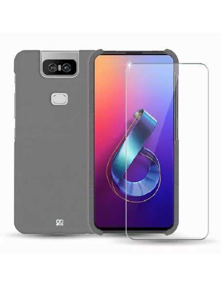 Zenfone 6 (ZS630KL) Leather Case Prestige + Screen Protector 9H | Ibroz