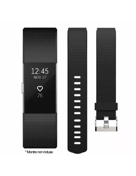 Bracelet Sport Fitbit Charge 2 - Noir | Ibroz