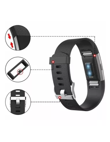 Fitbit Charge 2 Sport Wristband - Black | Ibroz