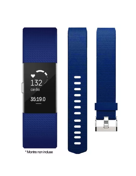 Fitbit Charge 2 Sport Wristband - Navy Blue | Ibroz