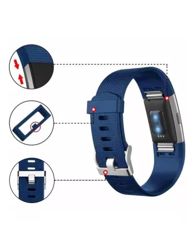 Bracelet Sport Fitbit Charge 2 - Bleu Marine | Ibroz