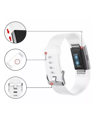 Bracelet Sport Fitbit Charge 2 - Blanc | Ibroz