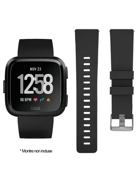 Bracelet Sport Fitbit Versa 2 / Versa Lite - Noir | Ibroz